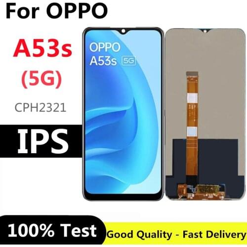 Black 6.52 inch For Oppo A53s 5G 2021 LCD Display Touch Screen Digitizer Assembly for OPPO A53S CPH2321 lcd