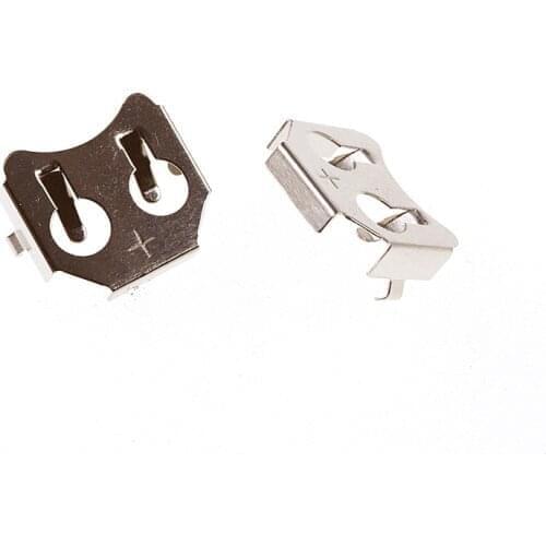5 pcs Coin Cell 12 mm CR1220 CR1225 Battery Holder Button Cell Retainer Battery Connector 12.0mm Diameter Through Holes PCB