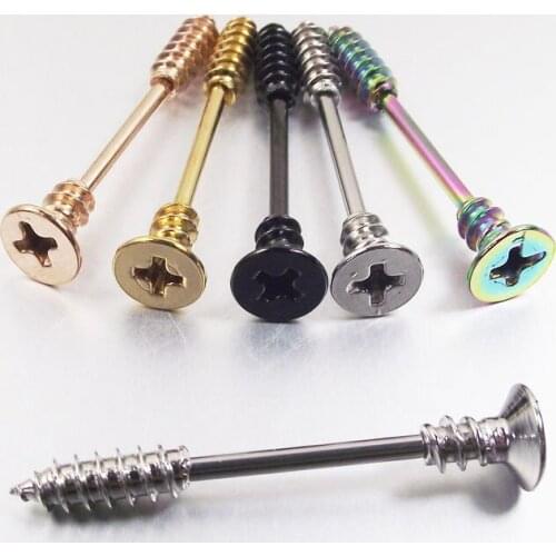 2piece Stainless Steel Sexy Punk Screw Nipple Ring Shield Rings Body Piercing Jewelry Mamilo Rings Barbell Rings Women