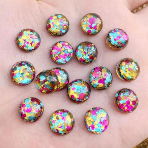 Hua Nv 30Pcs 5*11.5mm Colorful Paillette Bead Flat back Rhinestone Scrapbook DIY Wedding half bead Jewelry ornament craft -Z80