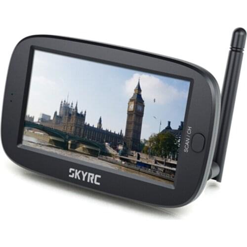 SkyRC FPV Monitor 4.3" LCD 5.8G 40Ch HD 5 Bands Auto Channel searching Real time image transmission FOR RC FPV Racing Drone Car