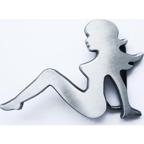 New Vintage Trucker Girl Mudflap Girl Belt Buckle Gurtelschnalle Boucle de ceinture
