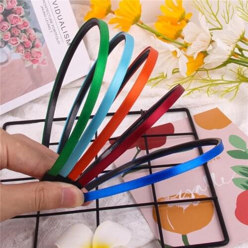 Candygirl 10Pc New Summer Fashion Headband Senior Retro Girls Hair Hoop Pure Color Ornament Hairband Ribbon Teeth Accessories
