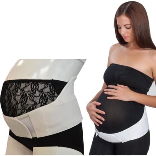 Pregnant Waist Support Band M-L-XL White Maternity Mother Help Car Supplies Waist Support Band Adjustable Snap Fit snap fit Comfortable Belt