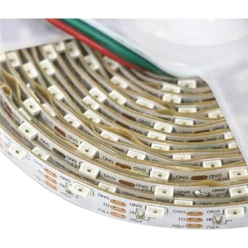 SK6812 4020 LED Side Emitting LED Strip 60leds/m WS2812B IC Addressable 8mm Thin Light Tape Non-waterproof DC5V 1m-5m