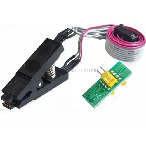 High quality SOIC8 SOP8 Test Clip For EEPROM 93CXX/25CXX/24CXX in-circuit programming on USB Programmer TL866CS TL866A EZP2010