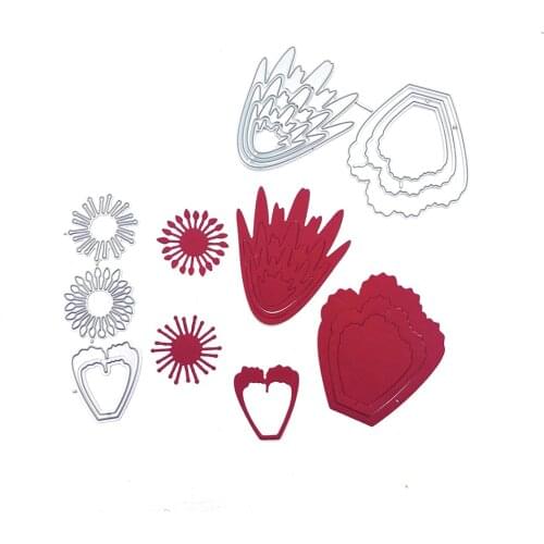 Julyarts Flower Frame Stencils For Card Making Molde For Decoration Album Cards Paper Craft DIY Scrapbooking Making Template