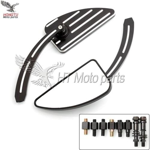 Universal Motorcycle CNC Mirrors For Harley 883 1200 XL Dyna V-Rod Fat Boy Road King Glide Softail Steed Shadow Vulcan Drag Star