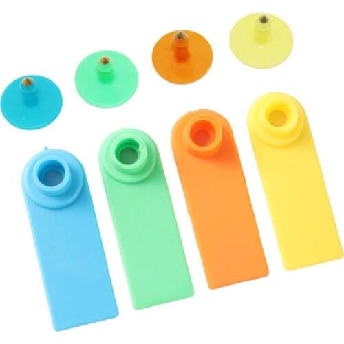 100 Sets Animal ear tags No word ear signage Animal identification Feeding Device Sheep Swine Cattle Ear tags Farm Equipment