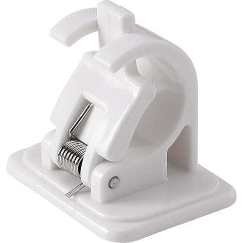 2/4/6pcs Nail-free Adjustable Rod Bracket Holders Self-adhesive Wall Mount Curtain Pole Wall Brackets for Home Bathroom SCIE999