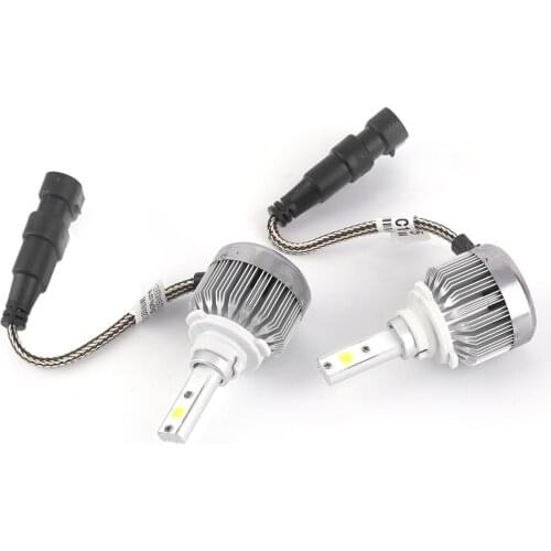 2Pcs Car Headlight COB LED Chips Headlights LED Headlight Bulbs Headlamp 60W 6000LM LED Car Headlight Kit
