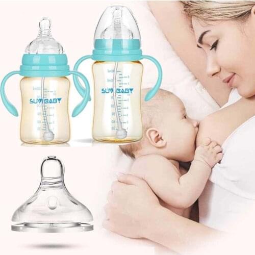 240ml Internat Baby Feeding Bottles Cups Kids Water Milk Bottle Soft Mouth Duckbill Sippy Infant Drink Training Feeding Bottle