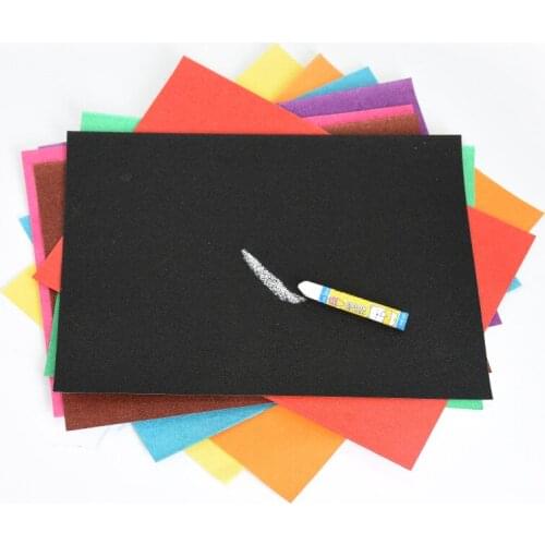 38*26cm 10shee Magic Colorful Drawing Board Paper Painting Children Kids learning Education Toys Painting Doodle Scratch Toys