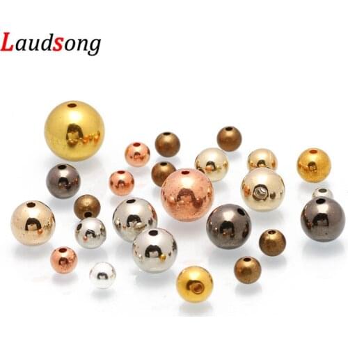 Mixed CCB Plastic Beads 3-12mm Round Seed Loose Spacer Beads For Jewelry Making Findings Necklace Bracelet DIY Supplies