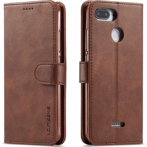 For Xiaomi Redmi 6 Pro Case Flip Wallet Phone Case For Redmi 6 6A Cover Retro PU Leather Shockproof Covers Bags Capas