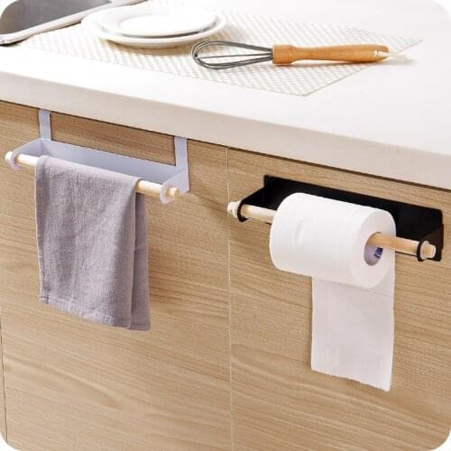 Kitchen Adhesive Roll Paper Holder Bathroom Toilet Towel Storage Rack Tissue Hanger Rack for Bathroom Home Decor