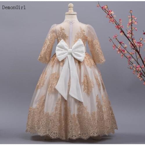 Baby Girl Tutu Dress 1 2 3 4 5 Years Toddler Newborn Lace Children Princess Dress First Birthday Party Christening Gown