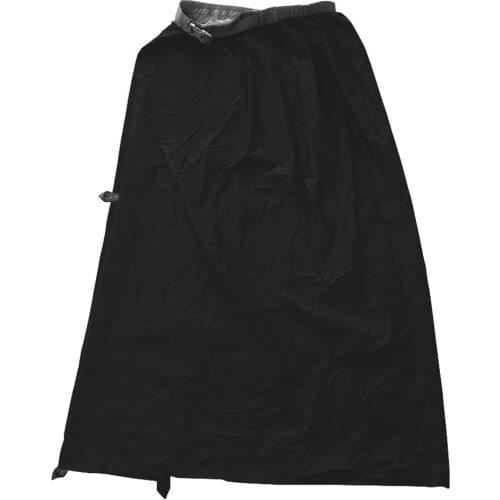 Half-Length Rain Skirt Waterproof Nylon Outdoor Skirt Poncho Portable Unisex Raincoat Apron For Camping Hiking