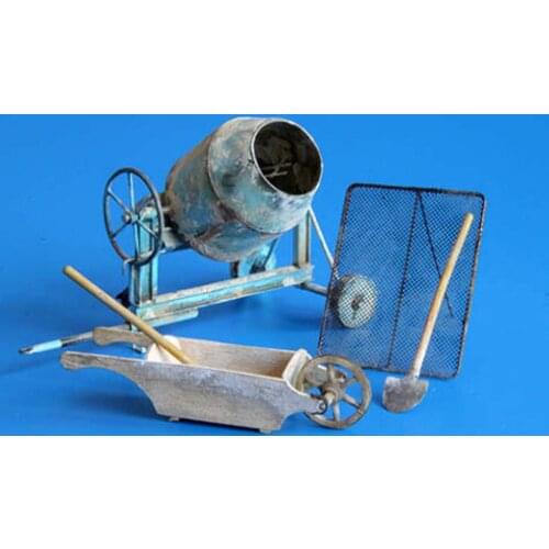 Resin engineering construction tools 1:35 sand table model