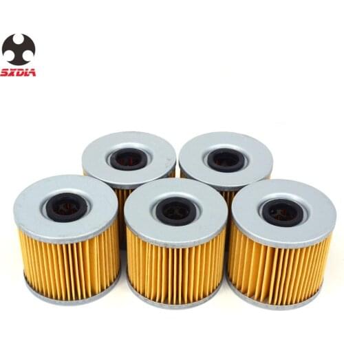 Motorcycle 5pcs Engine Oil Filter Machine Filter For Suzuki Bimota GSX250 400 550 750 1000 1100 GSF400 XN85 GSX-R250 400 SB2