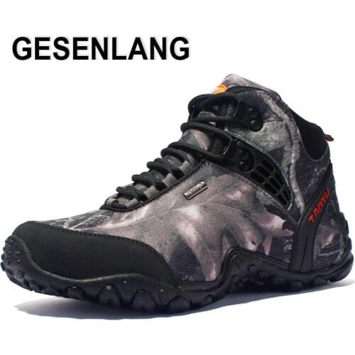Mens Big Size Waterproof Hiking Boots Spring Tourism Outdoor Sneakers For Men Wearable Trekking Hunting Climbing Mountain Shoes