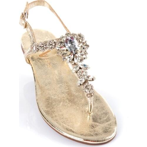 OBLAVION Lavin 100% Genuine Leather and 100% Handmade Very Stylish Sandals with Stones