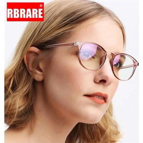 RBRARE Retro Round Frame Glasses Women Vintage Glasses for Women/Men Brand Eyeglasses Women Lentes De Lectura Mujer UV400 Oculos