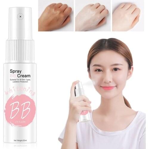 Portable Lazy Whitening Spray Moisturizing BB Cream Concealer Foundation Brighten Face Makeup Beauty Cosmetics Sunscreen TSLM1