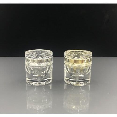 Empty Cosmetic Jar Makeup Container 15g acrylic diamond drilling bottle Eye -cream Face- Cream Refillable bottle