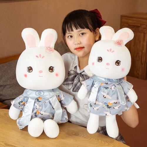 Sakura Bunny Plush Rabbit Jouet En Peluche Lapin Sakura and Clothing Fabric Comfortable Insear Childrens Birthday Holiday Gift