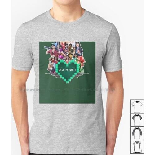 Sssniperwolf-Cosplay [ Zoomed In ] T Shirt 100% Cotton Sssniperwolf Cosplay Youtube Yt Team Rocket Zombie Schoolgirl Anime Ahri