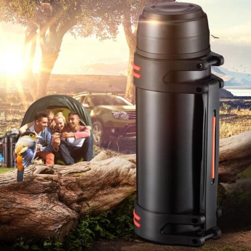2/3L Outdoor Sports Thermos Water Bottle Large Capacity Stainless Steel Flask Portable Travel Home Outdoor