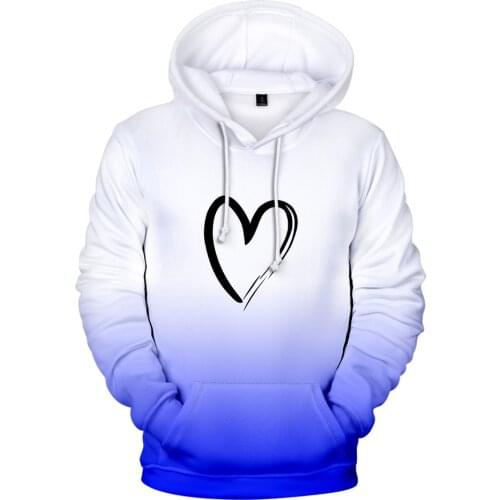 Popular Rainbow 3D Hoodie Custom Colourful Gradient Hoodies New 3D Mens Men/Women Sweatshirts Men/women Solid Color Hooded