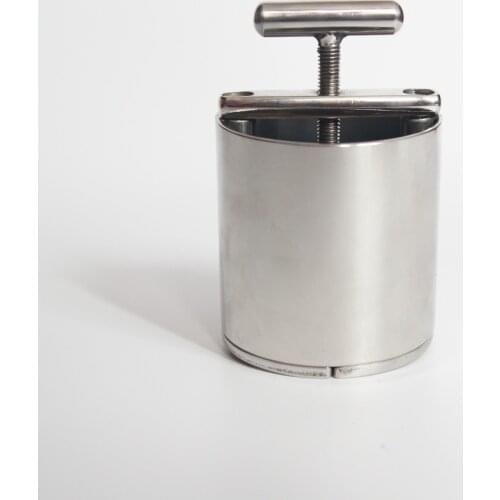 Stainless Steel Testicle Squeezer Device,Scrotum Pendant,Ball Stretchers,extruding Testicle Chastity Lock,Cock Ring,Sex Toy,S081