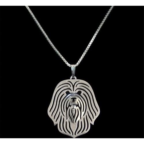 Womens Dog Shaped Jewelry Necklaces Lovers Metal Lowchen Dog Necklaces Drop Shipping