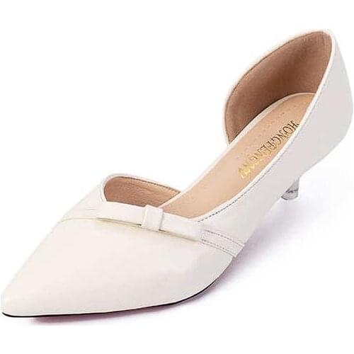 2021 New Style Pointed Toe and Womens Wedding Shoes Solid Color Sexy Heel Shoes Plus Small Size 33 -42