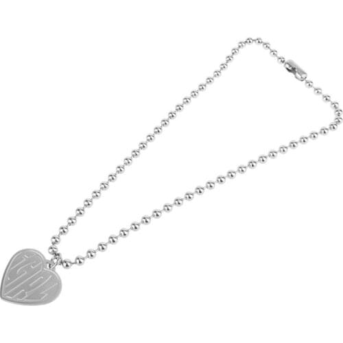 Stainless Steel Female Symbol Cool Girls Crush Choker Heart Pendant Necklace Women Unif Heavy Gothic Pink Streetwear Jewelry