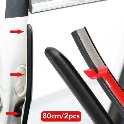 2PCS Car Door Rubber Seal Strip Filler For Bmw X3 X5 Z3 Z4 3 5 7 Series E38 E39 E46 E83