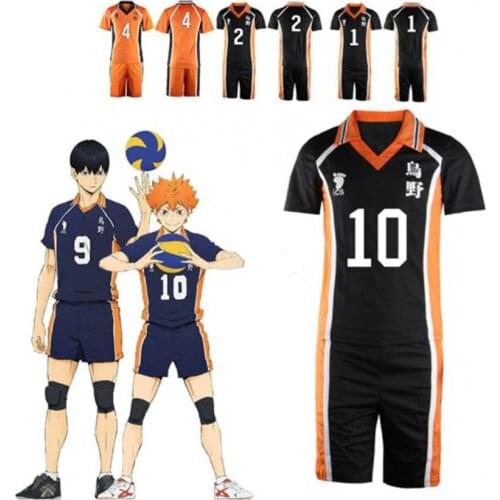 2021 Sportswear Jerseys Uniform Anime Haikyuu Cosplay Costume Karasuno High School Volleyball Club Hinata Syouyou Kageyama