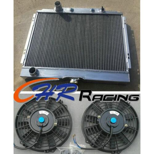 3 Row aluminum Radiator & fan*2 for 1968 1969 1967 Ford Mustang Fairlane/Ranchero new