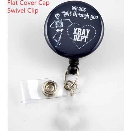 3PCS Black X-Ray Nurse Badge Alligator Clip