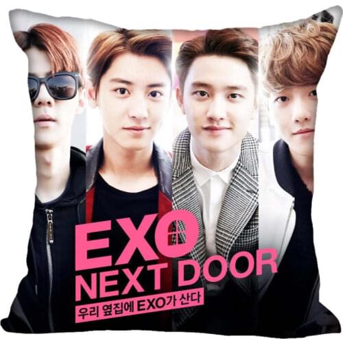 45X45cm,40X40cm(one sides) Pillow Case Modern Home Decorative EXO Pillowcase For Living Room Pillow Cover