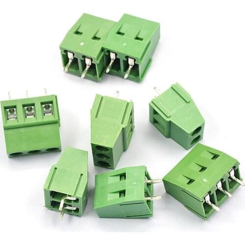 5pcs Wiring KF128 5.0MM 2P 3P 4P terminal screw type PCB terminal dg / kf128-2p / 3/4/5 / 14P spacing 5.0mm can be spliced