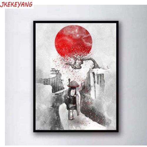 5D DIY square/round Diamond Painting Japanese monk Cross Stitch Diamond Embroidery Pattern Rhinestone J1531