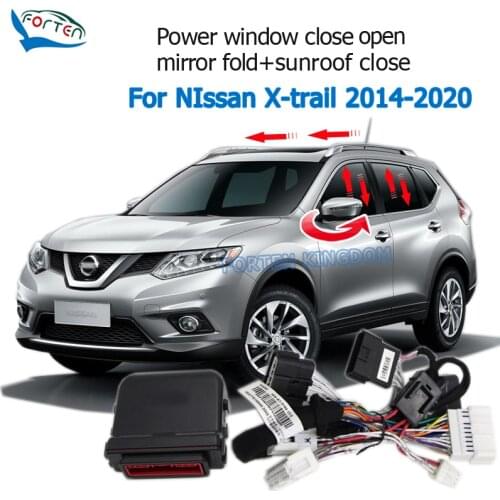 Car Side Rear View Mirror Folding And Auto Window Closer Open Sunroof Open Closing Kit For Nissan Xtrail X-Trail T32 2014-2020
