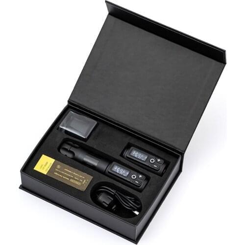 Wireless Tattoo Battery Pen Rotary Machine With Battery 1800mAh Japan Coreless Motor Digital Display Tattoo Set Permanent Makeup