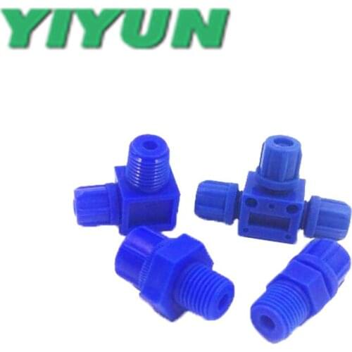 BMC6-01,02,03 BMC8-01,02,03 BMC10-02,03 BML6-01,02 BML8-01,02 BMU-6,8,10 BME-6,8,10YIYUN Pneumatic tube blue plastic pipe joint