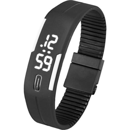 Mens Womens Rubber LED Watch Date Sports Bracelet Digital Wrist Watch relogio feminino часы женские наручные montre femme #1