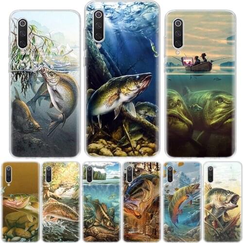 Fishing Gear Fish Patterned Phone Case For Xiaomi Redmi Note 10 9 9S 8 8T 7 6 5 9C 9A 8A 7A 6A 5A Pro S2 K20 K30 Coque