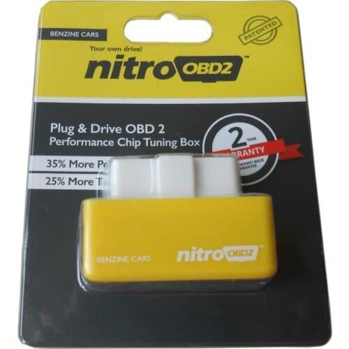 Original Chips NitroOBD2 Benzine Chip Tuning Box Eco Nitro OBD2 Super OBD Reset Button Cars Plug and Driver More Power Torque